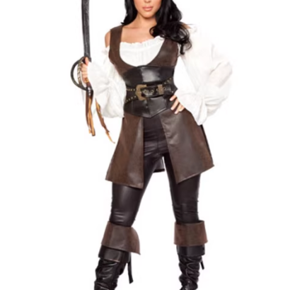 中世紀海盜男女-