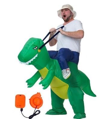 充氣騎恐龍